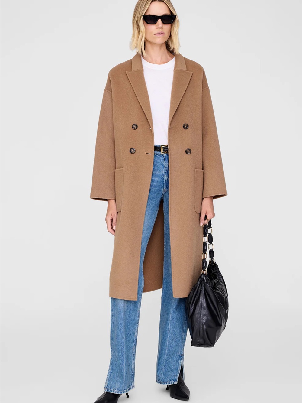 Anine Bing Dylan Coat — Camel